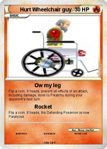 Pokemon Hurt Wheelchair guy