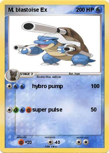 Pokemon M. blastoise Ex