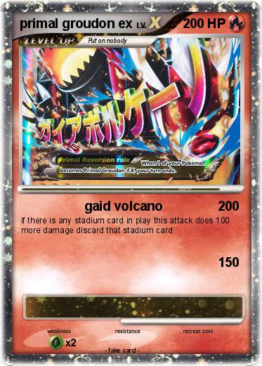 Pokemon primal groudon ex
