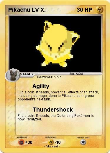 Pokemon Pikachu LV X.