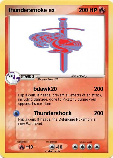 Pokemon thundersmoke ex