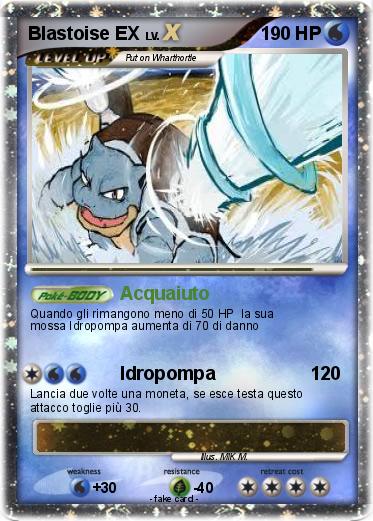 Pokemon Blastoise EX