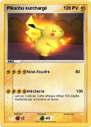 Pokemon Pikachu surchargé