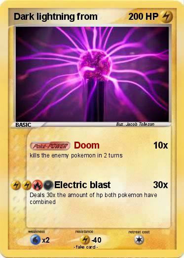 Pokemon Dark lightning from