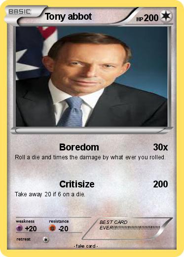 Pokemon Tony abbot