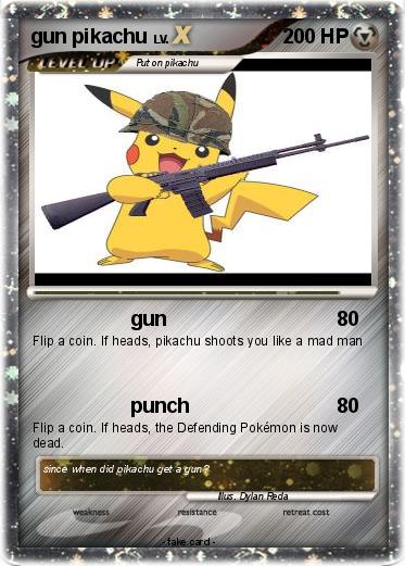 Pokemon gun pikachu