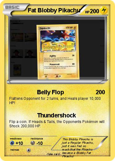 Pokemon Fat Blobby Pikachu