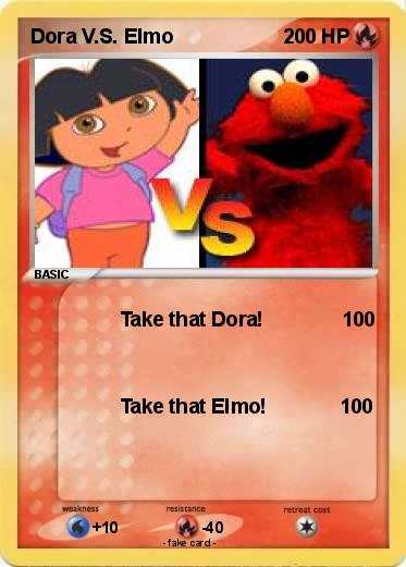 Pokemon Dora V.S. Elmo