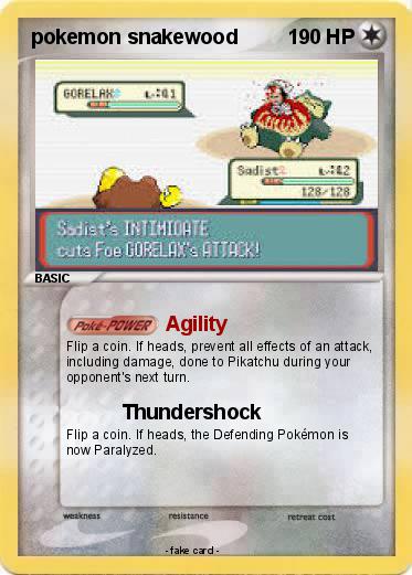 Pokemon pokemon snakewood