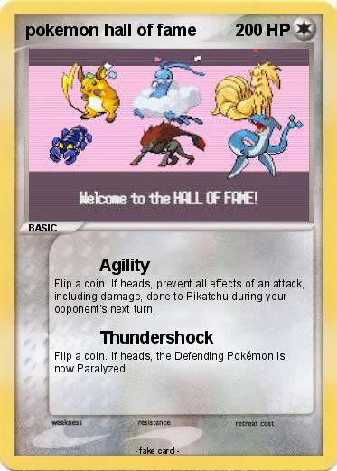 Pokemon pokemon hall of fame