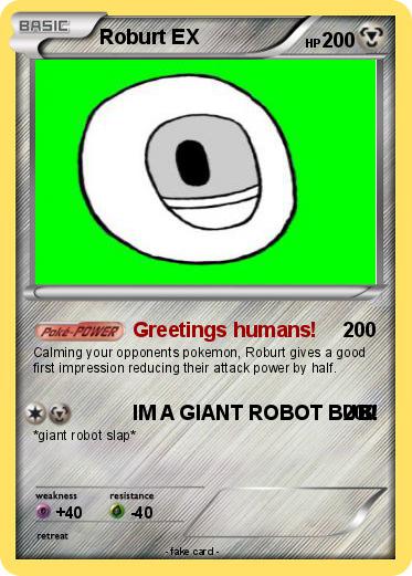 Pokemon Roburt EX
