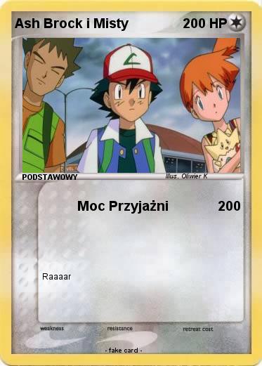 Pokemon Ash Brock i Misty