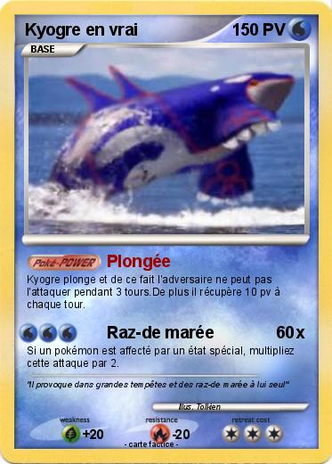 Pokemon Kyogre en vrai