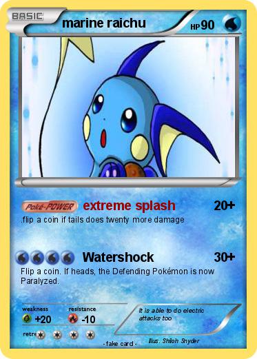 Pokemon marine raichu
