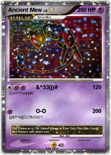 Pokemon Ancient Mew