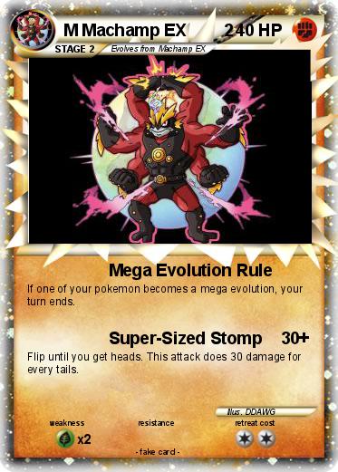 Pokemon M Machamp EX        2