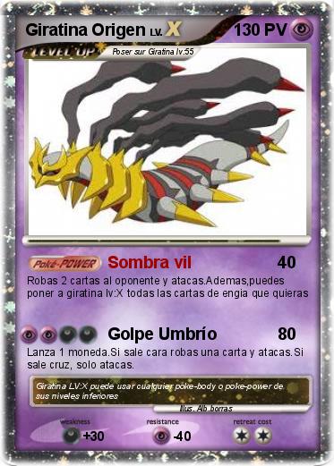 Pokemon Giratina Origen