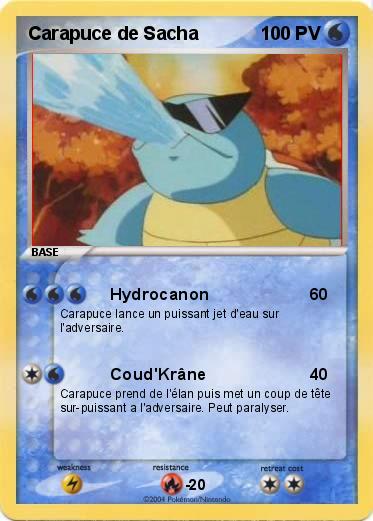 Pokemon Carapuce de Sacha