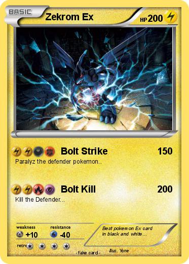 Pokemon Zekrom Ex
