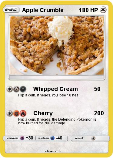 Pokemon Apple Crumble