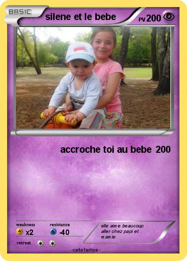 Pokemon silene et le bebe
