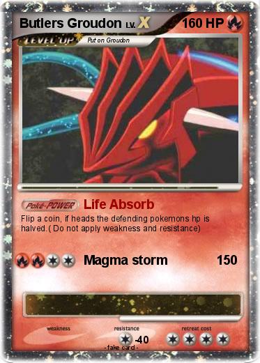 Pokemon Butlers Groudon