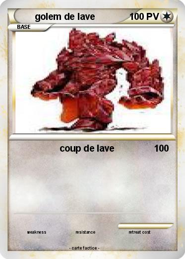 Pokemon golem de lave