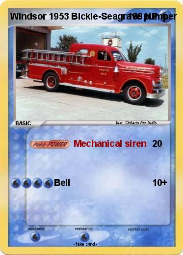 Pokemon Windsor 1953 Bickle-Seagrave pumper