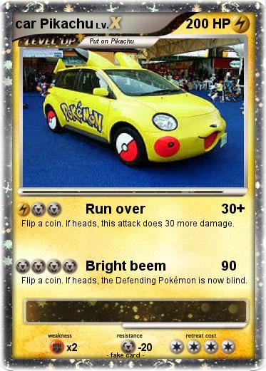 Pokemon car Pikachu