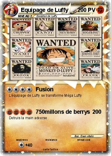 Pokemon Equipage de Luffy