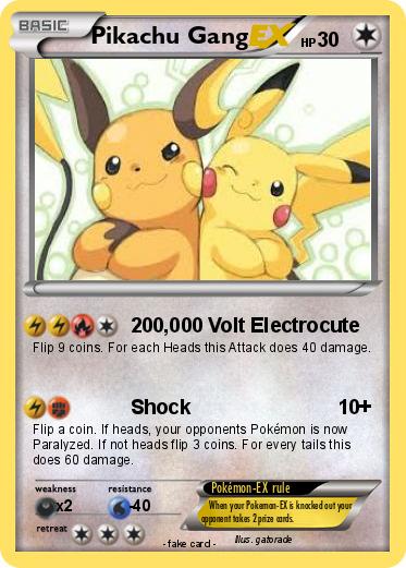 Pokemon Pikachu Gang