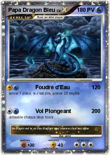 Pokemon Papa Dragon Bleu
