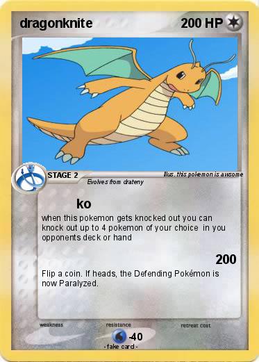 Pokemon dragonknite