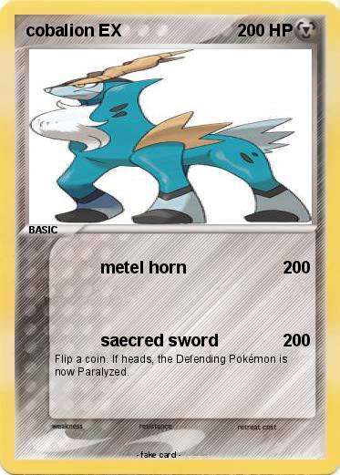 Pokemon cobalion EX