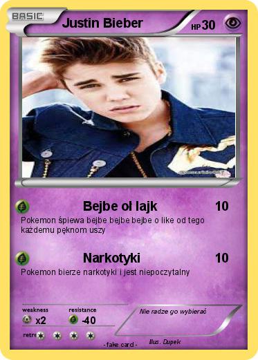 Pokemon Justin Bieber