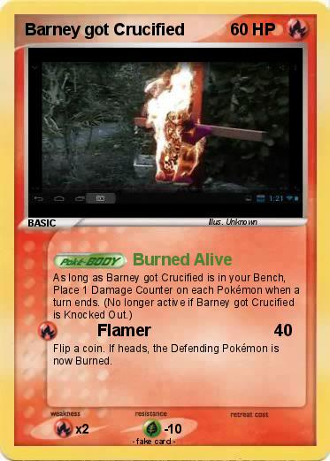 Pokemon Barney got Crucified