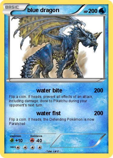 Pokemon blue dragon