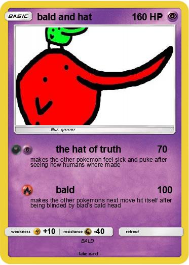 Pokemon bald and hat