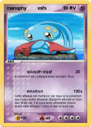 Pokemon manaphy         esfs                   1