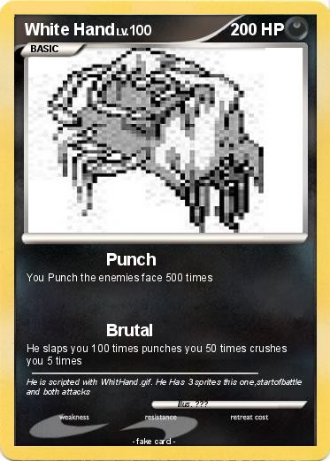 Pokemon White Hand