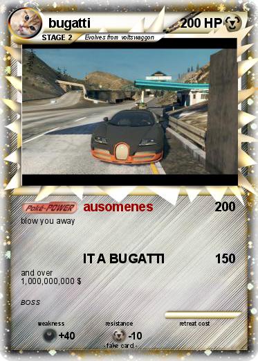 Pokemon bugatti