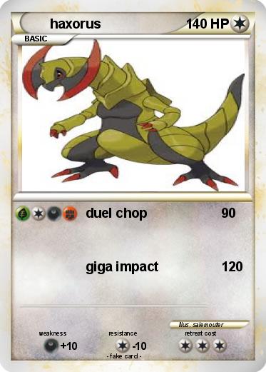 Pokemon haxorus