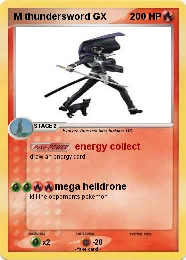 Pokemon M thundersword GX