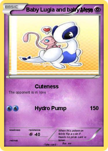 Pokemon Baby Lugia and baby Mew