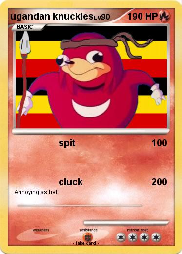 Pokemon ugandan knuckles