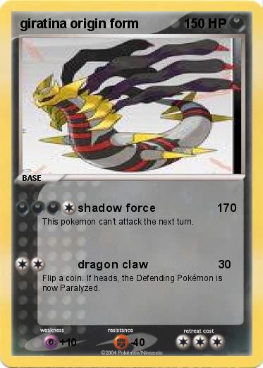 Pokemon giratina origin form
