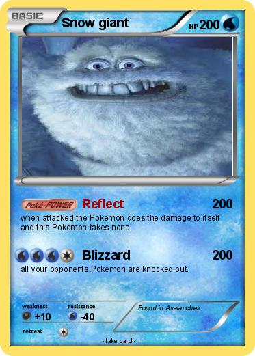 Pokemon Snow giant