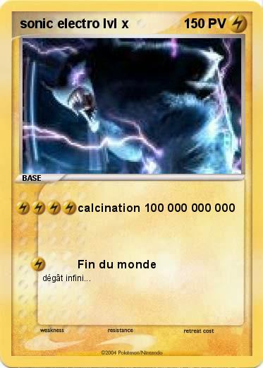 Pokemon sonic electro lvl x