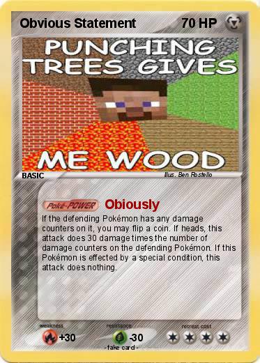 Pokemon Obvious Statement