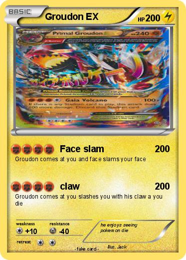 Pokemon Groudon EX